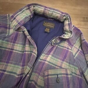 Vintage Eddie Bauer Jacket Mens Large Plaid Hooded Parka Seattle 90s